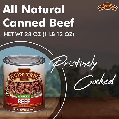 All-Natural Canned Beef for Camping: 28 Oz, 6-Pack