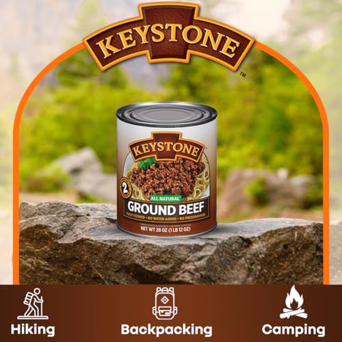 Fully Cooked Natural Ground Beef Family Pack, Gluten Free (6 x 28 oz cans)
