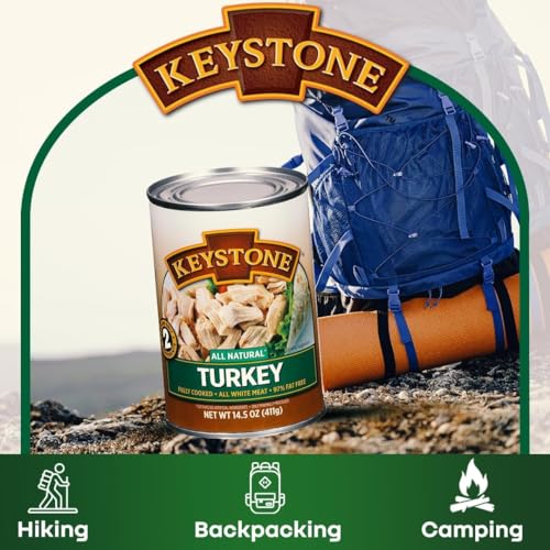 All-Natural Canned Meat Variety Pack - 24 Pack (6 Beef, 4 Chicken, 4 Turkey, 4 Pork, 6 Ground Beef) | Camping & Hiking M