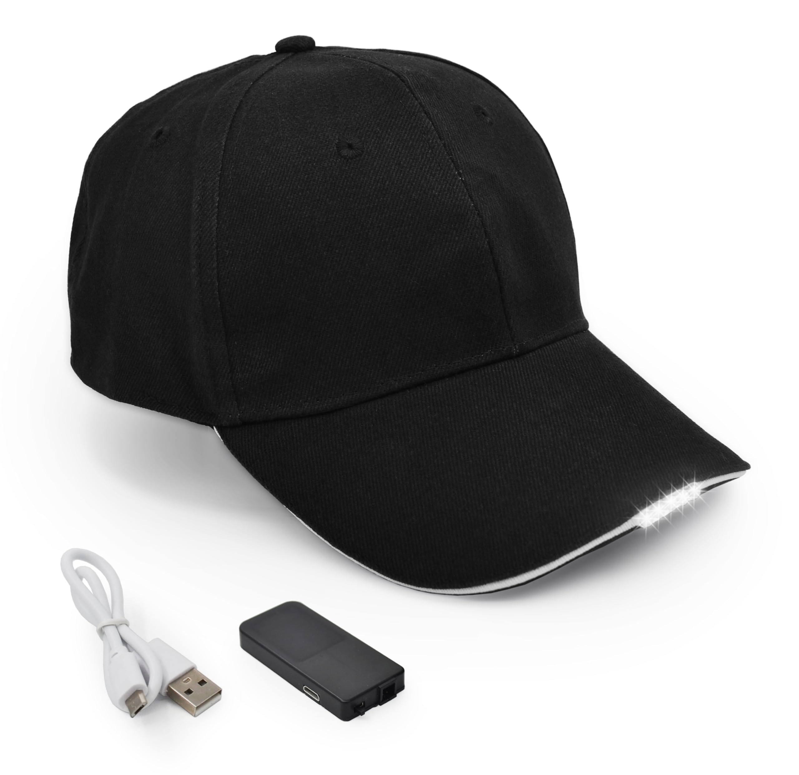 Rechargeable LED Baseball Cap for Outdoor Events